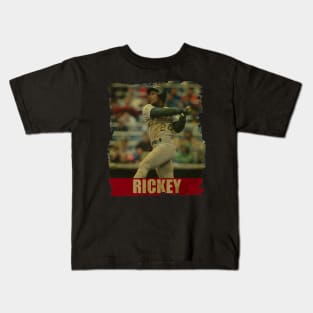 Rickey Henderson - NEW RETRO STYLE Kids T-Shirt